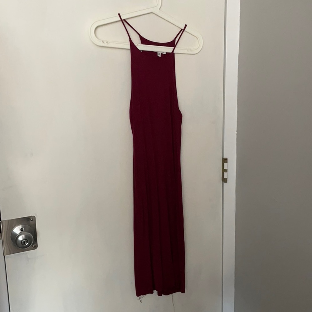Maroon body con dress